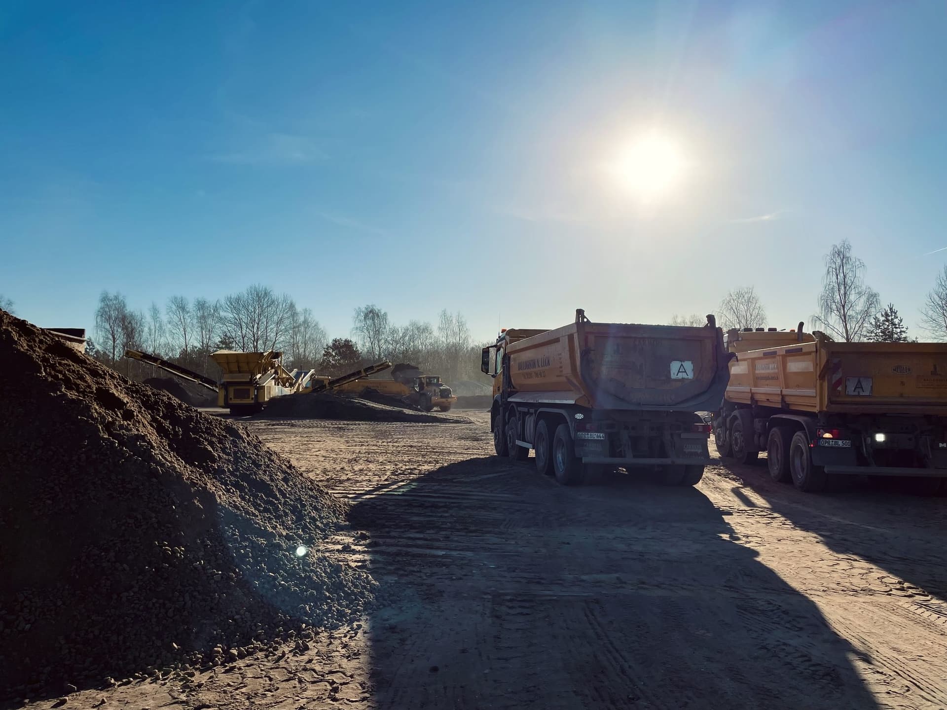 Recyclingplatz Neuruppin – Materiallagerung und Aufbereitung