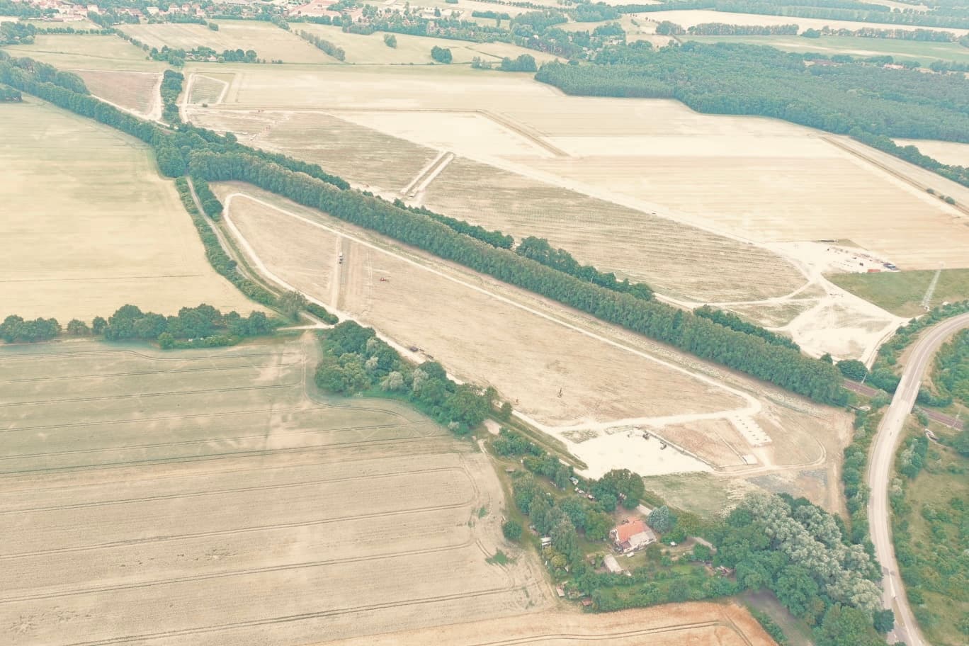 Wegebau Solarpark Neustadt Dosse – Bild 3